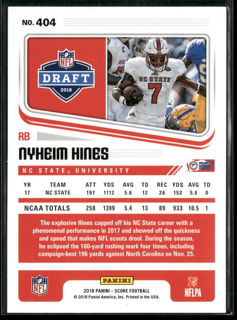 Nyheim Hines 2018 Score #404 NC State Wolfpack