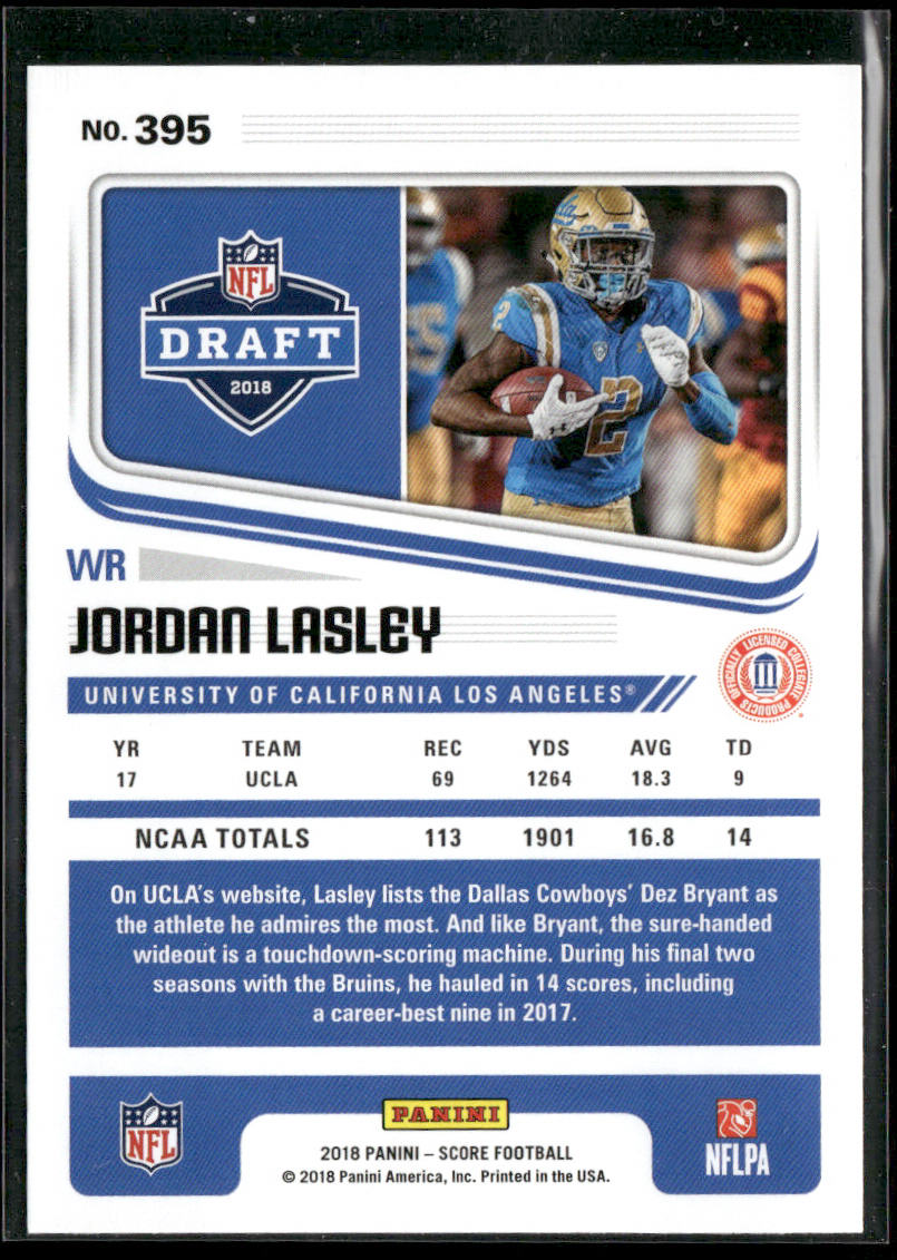 Jordan Lasley 2018 Score #395 UCLA Bruins