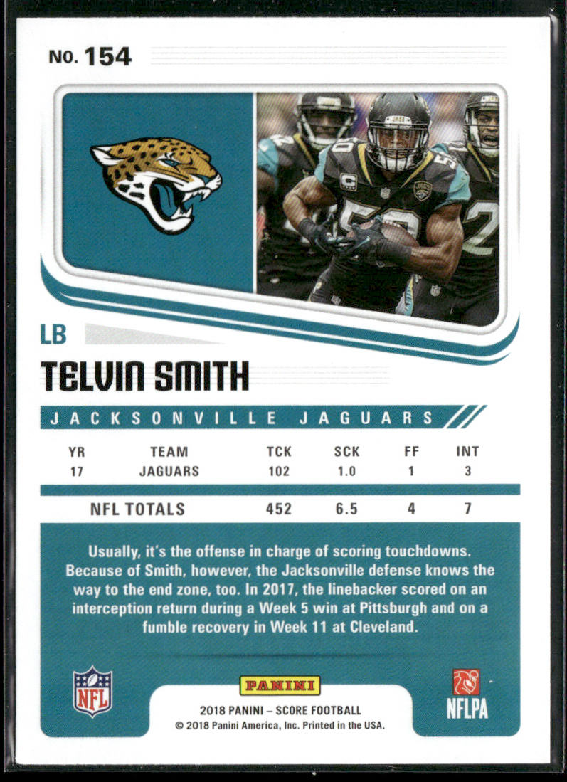 Telvin Smith 2018 Score #154 Jacksonville Jaguars