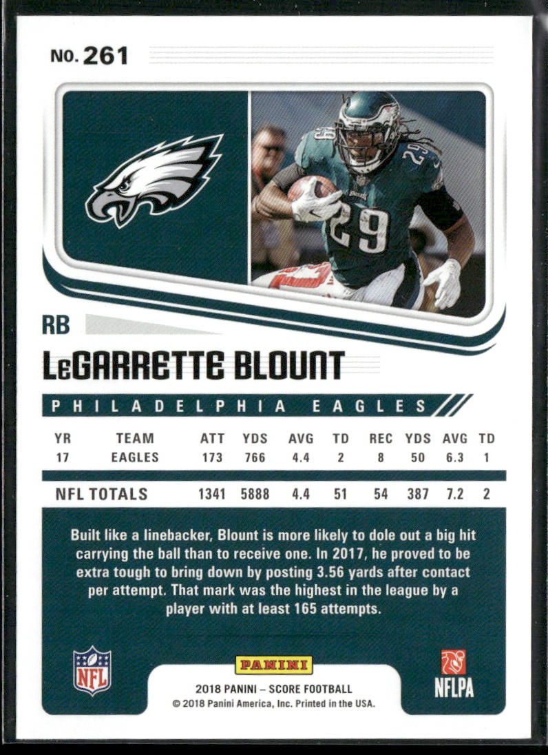 LeGarrette Blount 2018 Score #261 Philadelphia Eagles