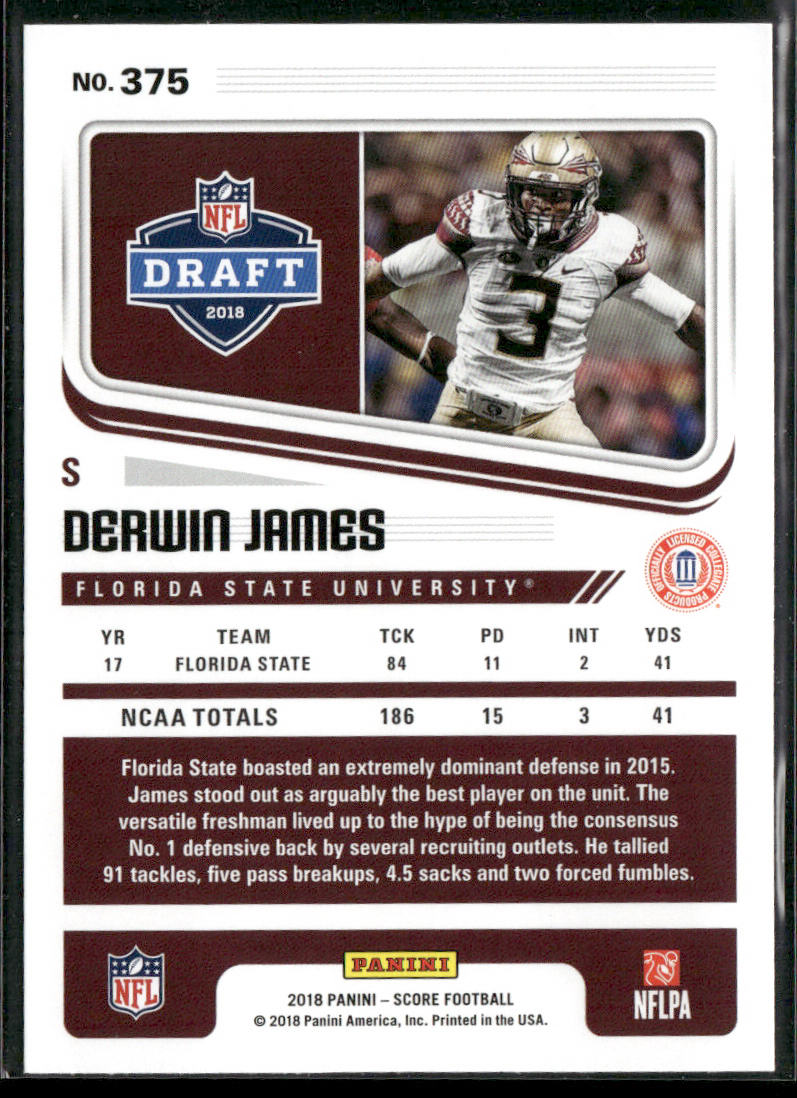 Derwin James 2018 Score #375 Florida State Seminoles