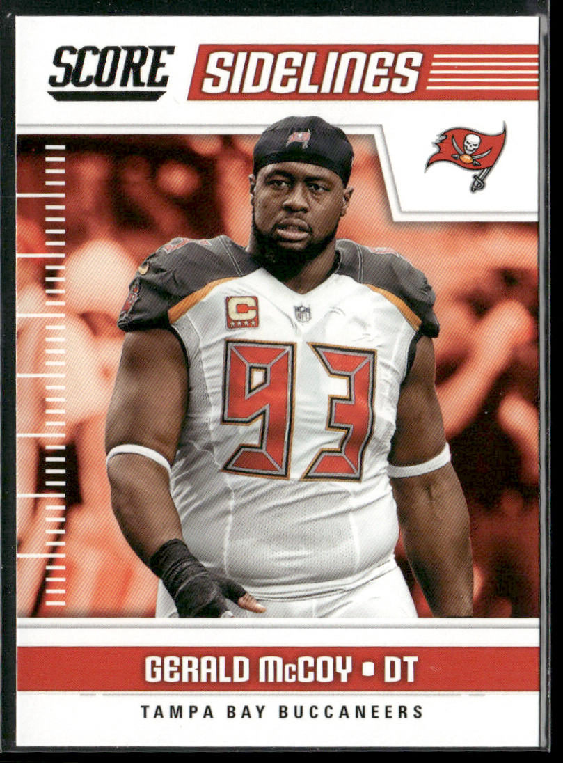 Gerald McCoy 2018 Score Sidelines #18 Tampa Bay Buccaneers