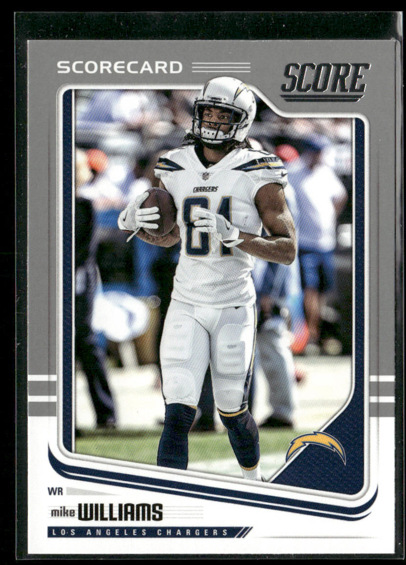 Mike Williams 2018 Score Scorecard #177 Los Angeles Chargers