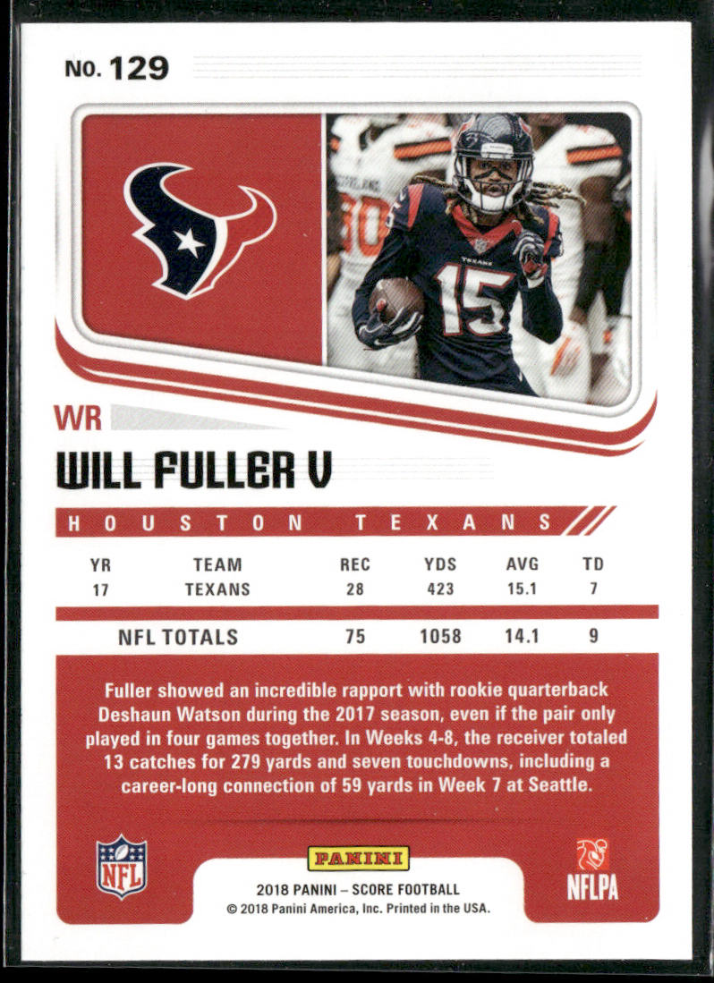 Will Fuller V 2018 Score #129 Houston Texans