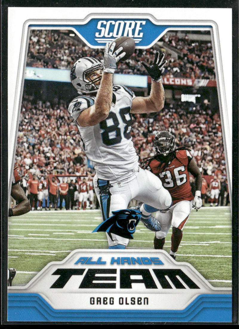 Greg Olsen 2018 Score All Hands Team #12 Carolina Panthers