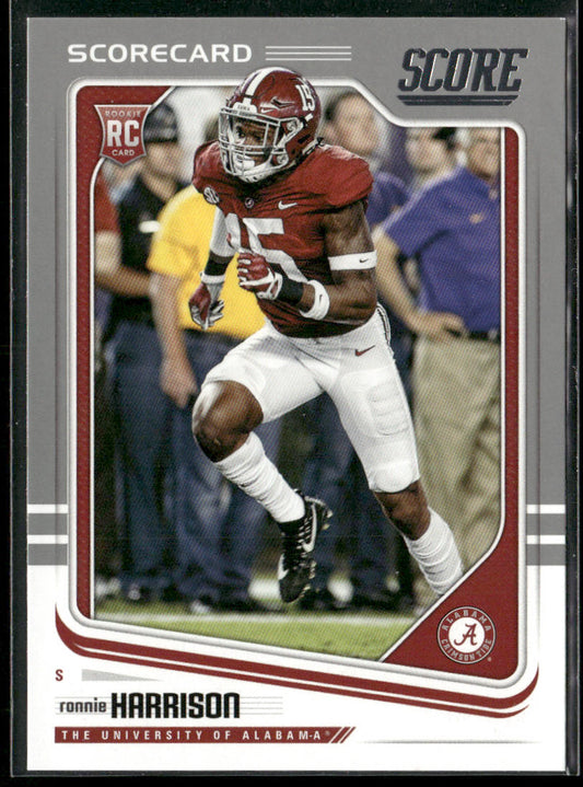 Ronnie Harrison 2018 Score Scorecard #376 Alabama Crimson Tide