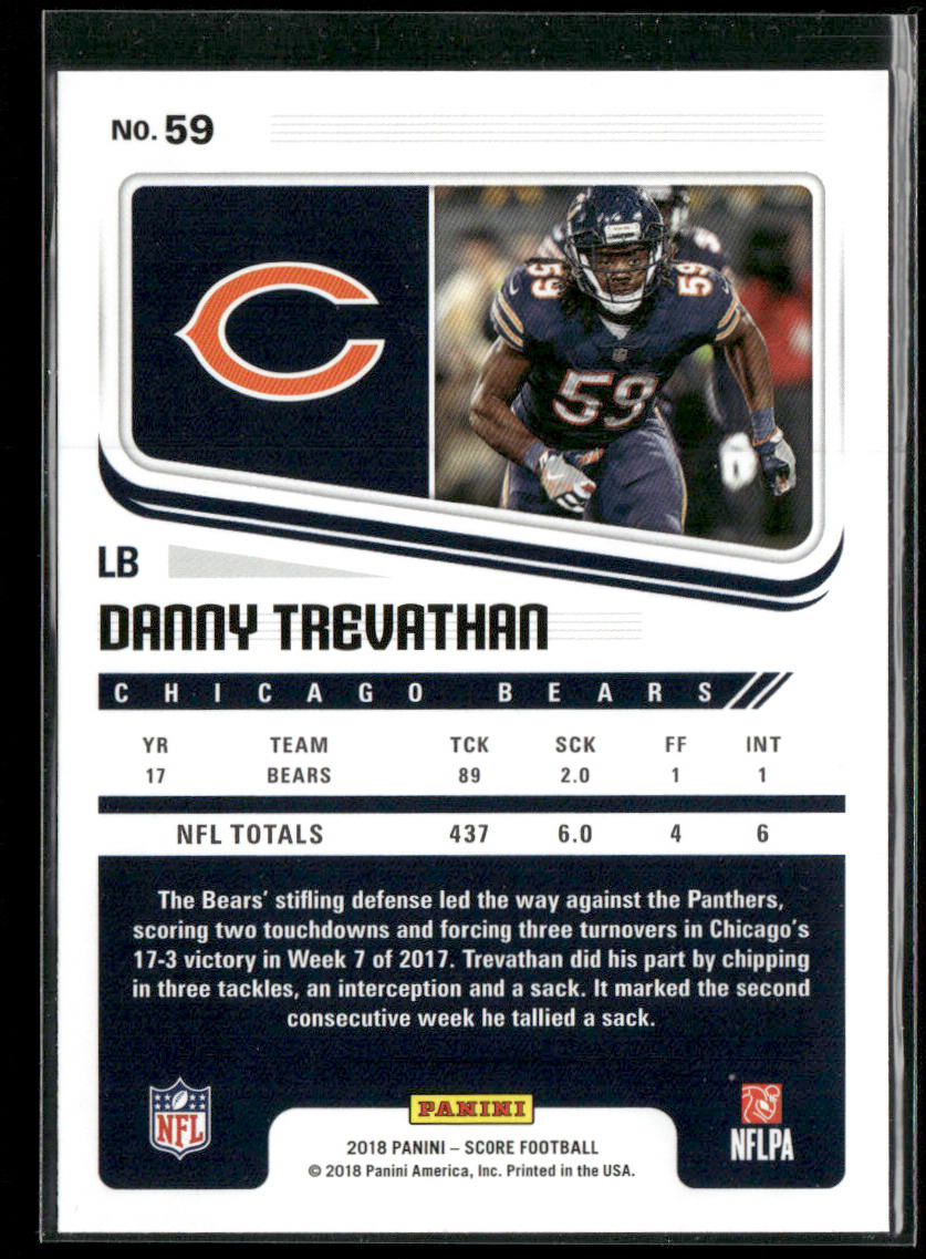 Danny Trevathan 2018 Score #59 Chicago Bears