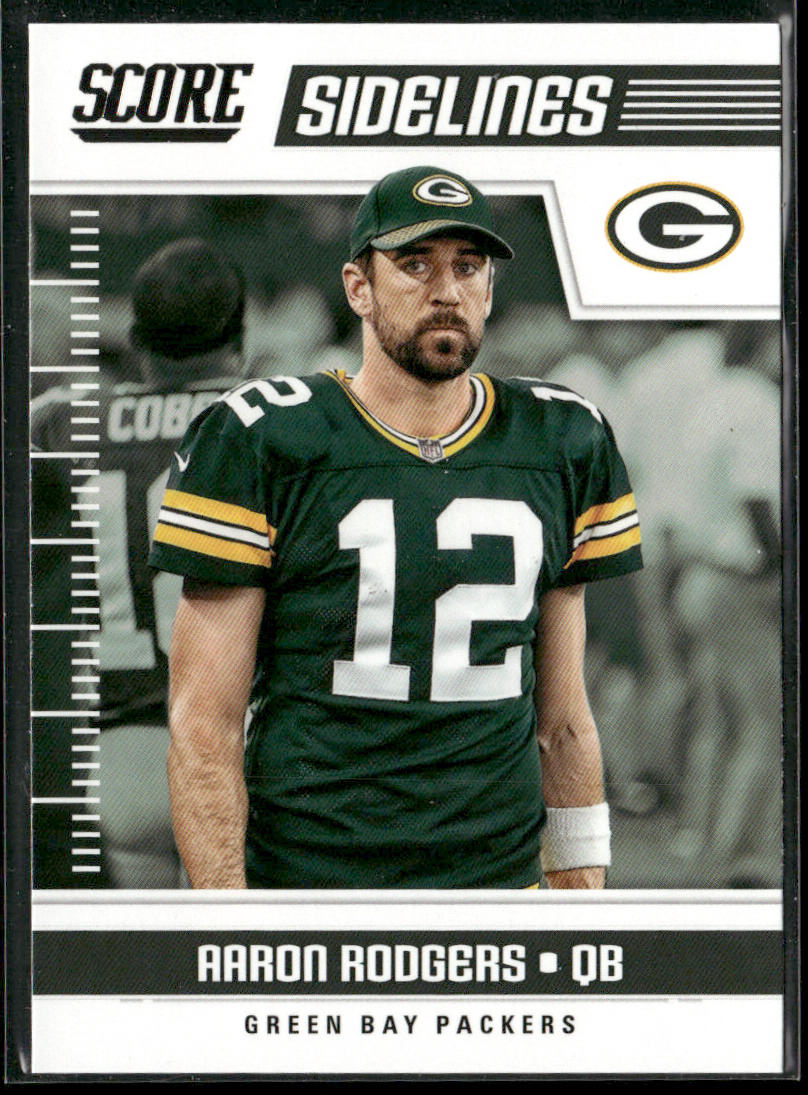 Aaron Rodgers 2018 Score Sidelines #14 Green Bay Packers