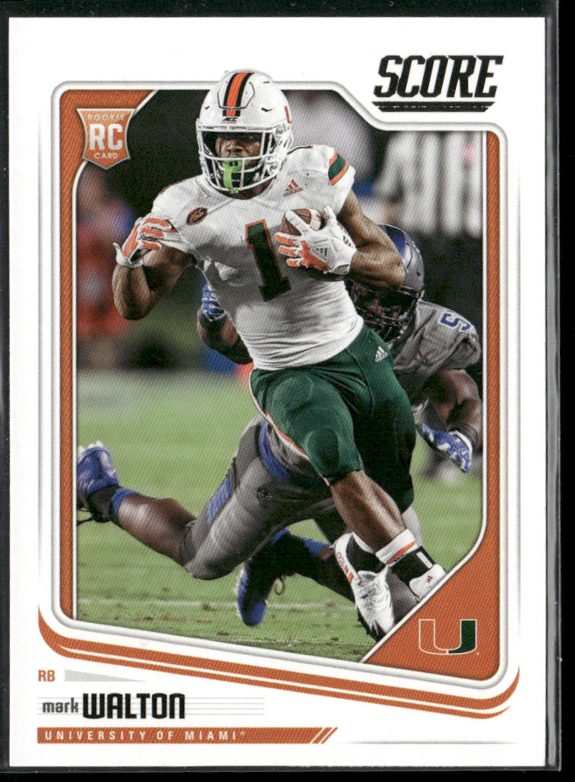 Mark Walton 2018 Score #373 Miami Hurricanes