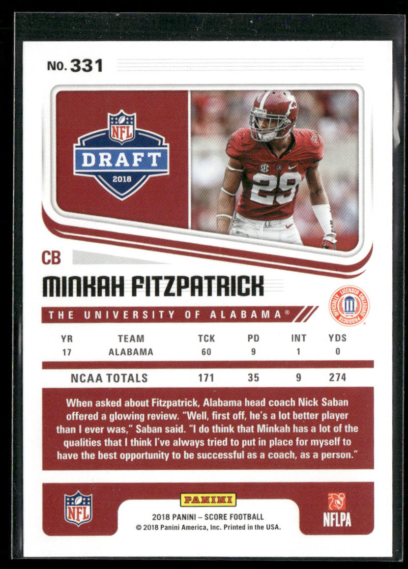 Minkah Fitzpatrick 2018 Score #331 Alabama Crimson Tide