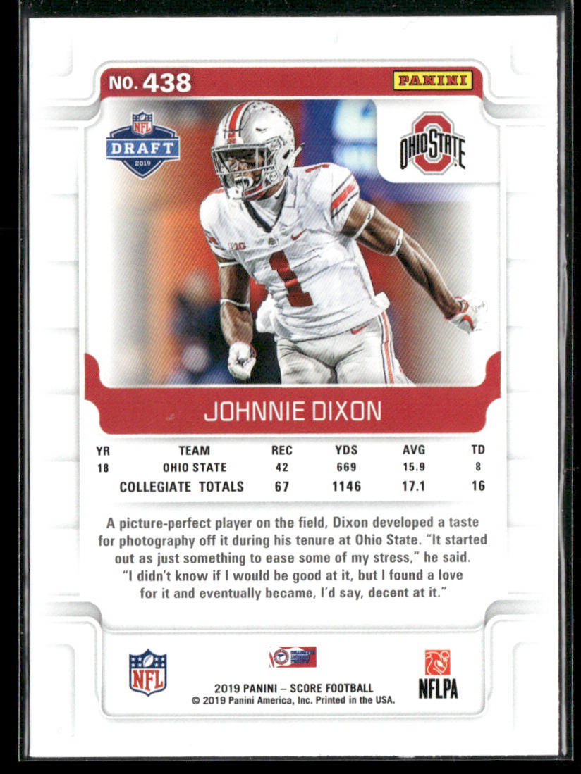 Johnnie Dixon 2019 Score #438 RC Ohio State Buckeyes