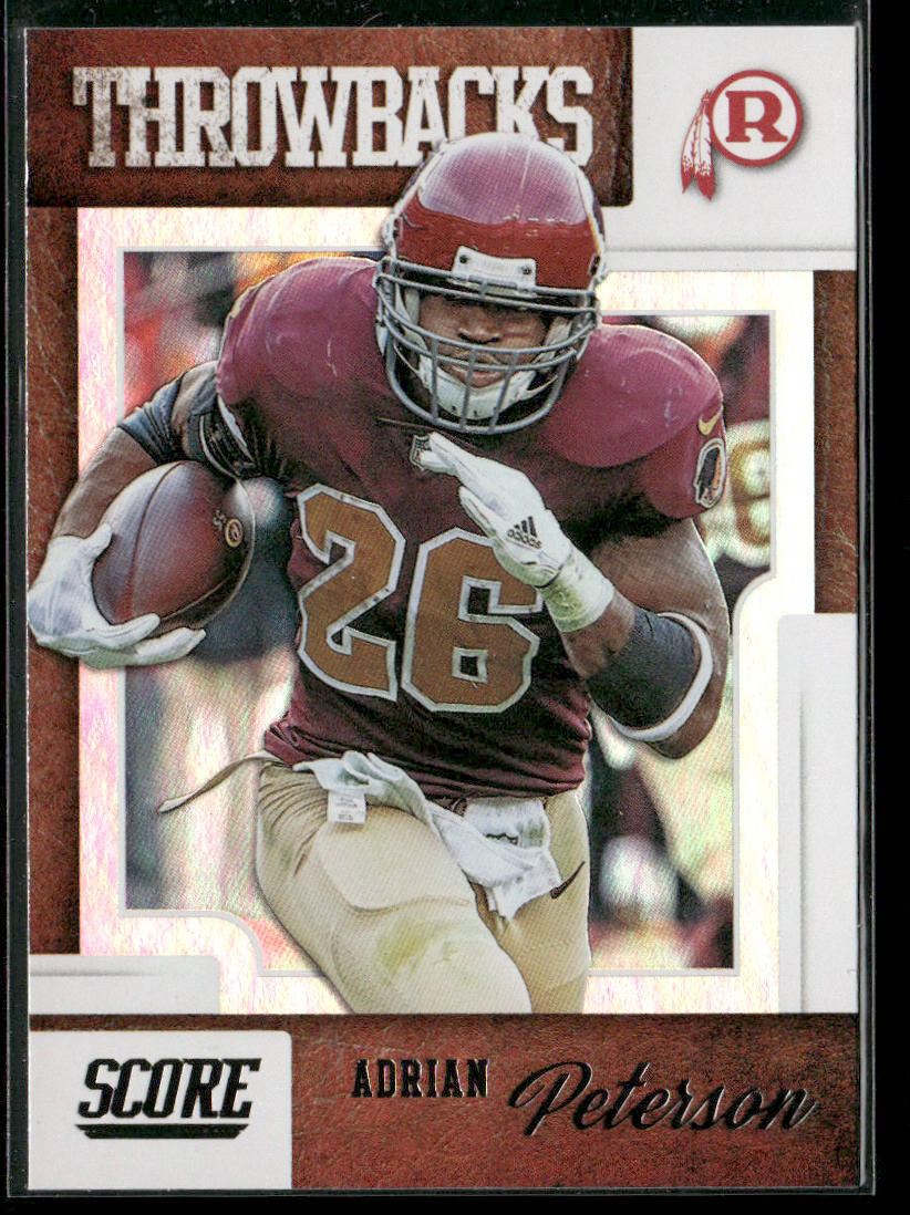 Adrian Peterson 2019 Score Throwbacks #T-12 Washington Redskins