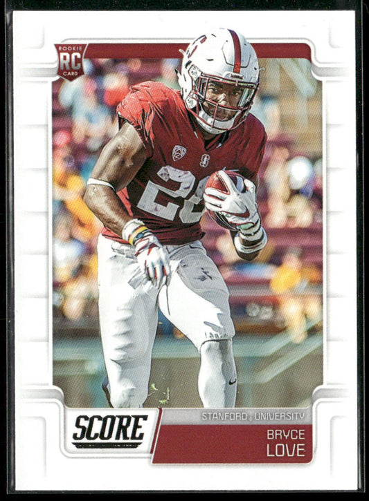 Bryce Love 2019 Score #338 RC Stanford Cardinal