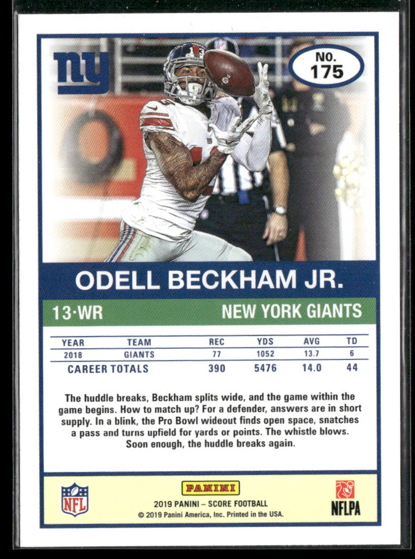 Odell Beckham Jr. 2019 Score #175 New York Giants