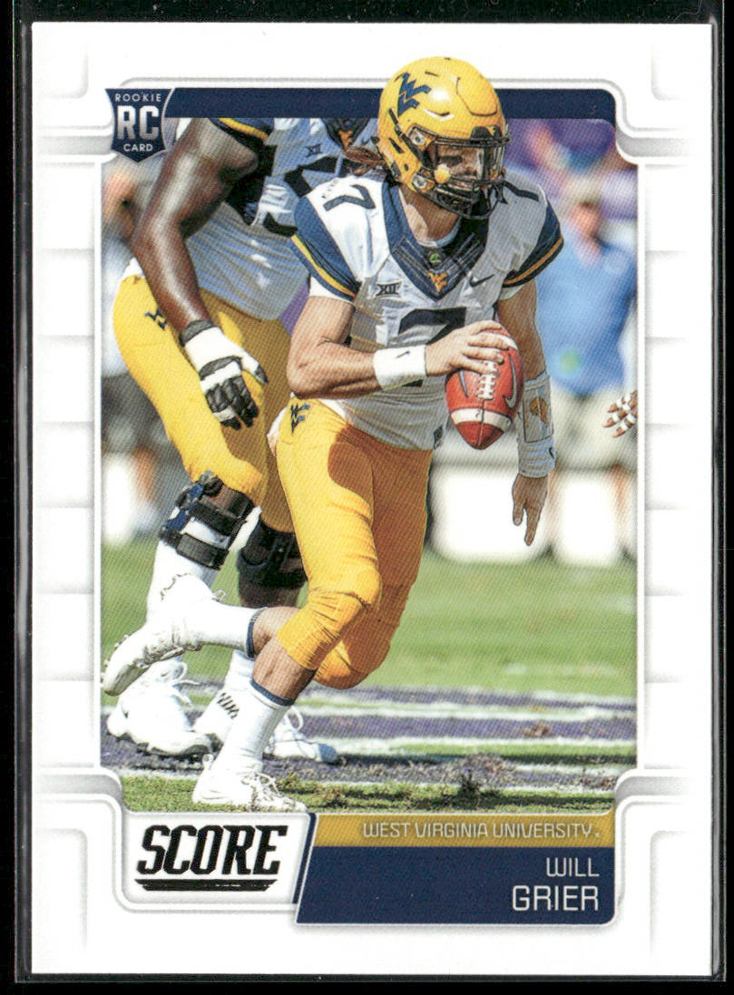 Will Grier 2019 Score #333 RC West Virginia Mountaineers