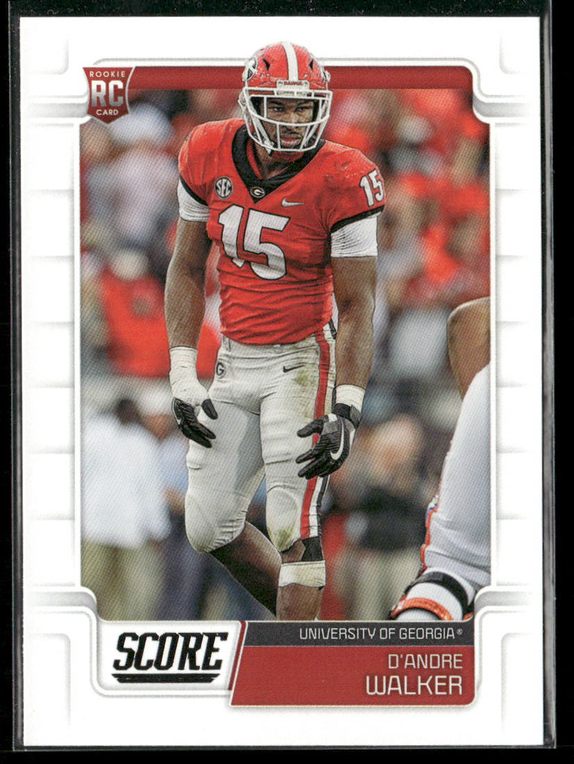 D'Andre Walker 2019 Score #373 RC Georgia Bulldogs
