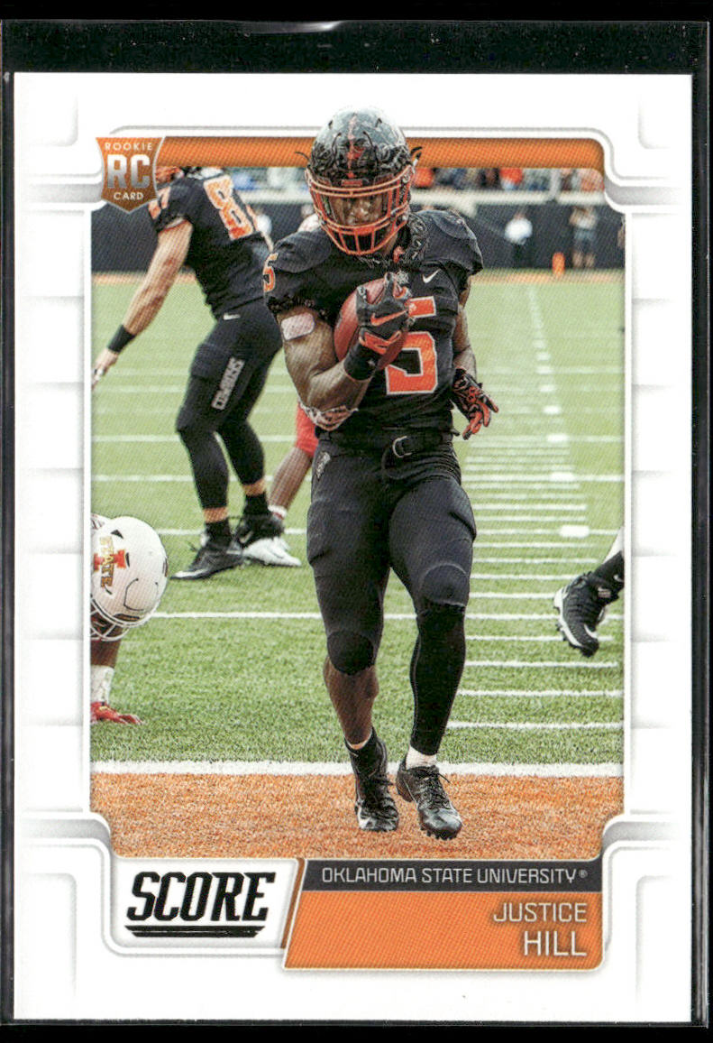 Justice Hill 2019 Score #399 RC Oklahoma State Cowboys front