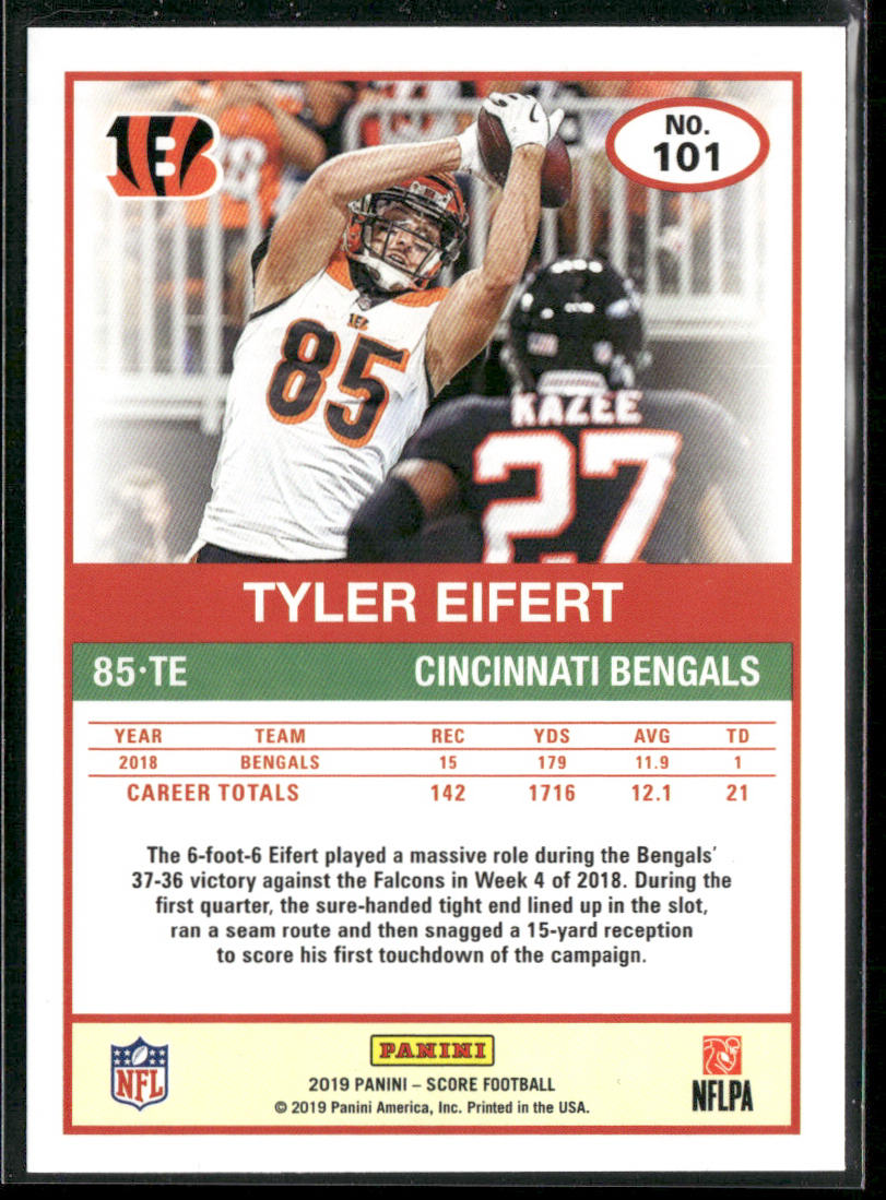Tyler Eifert 2019 Score #101 Cincinnati Bengals