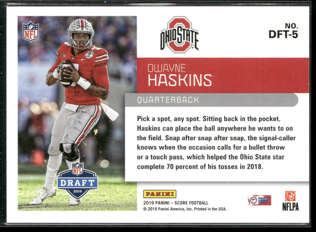 Dwayne Haskins 2019 Score NFL Draft 2019 #DFT-5 Ohio State Buckeyes