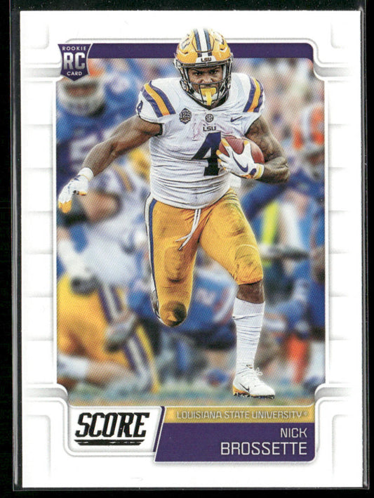 Nick Brossette 2019 Score #419 RC LSU Tigers