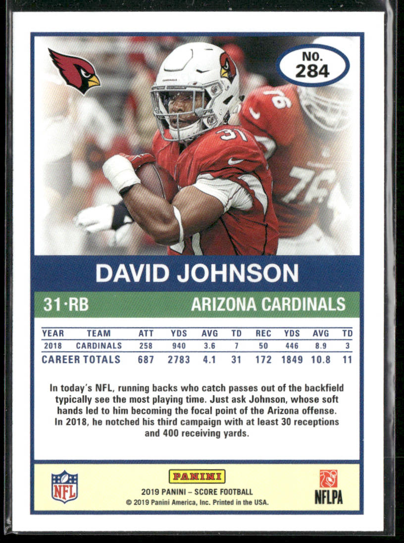 David Johnson 2019 Score #284 Arizona Cardinals
