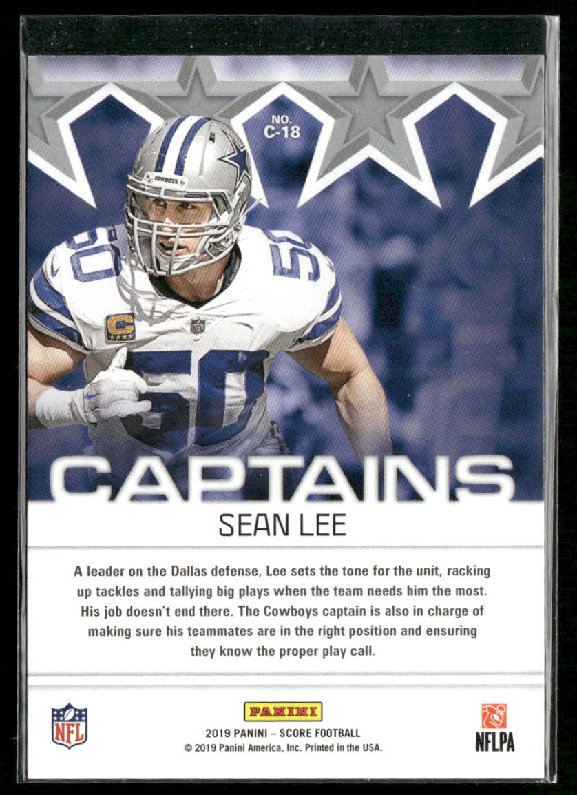 Sean Lee 2019 Score Captains #C-18 Dallas Cowboys
