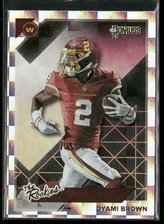 Dyami Brown 2021 Donruss The Rookies #TR-DBR Washington Football Team