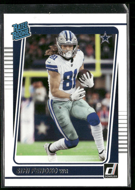 Simi Fehoko 2021 Donruss #292 RC Dallas Cowboys