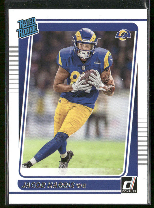 Jacob Harris 2021 Donruss #290 RC Los Angeles Rams