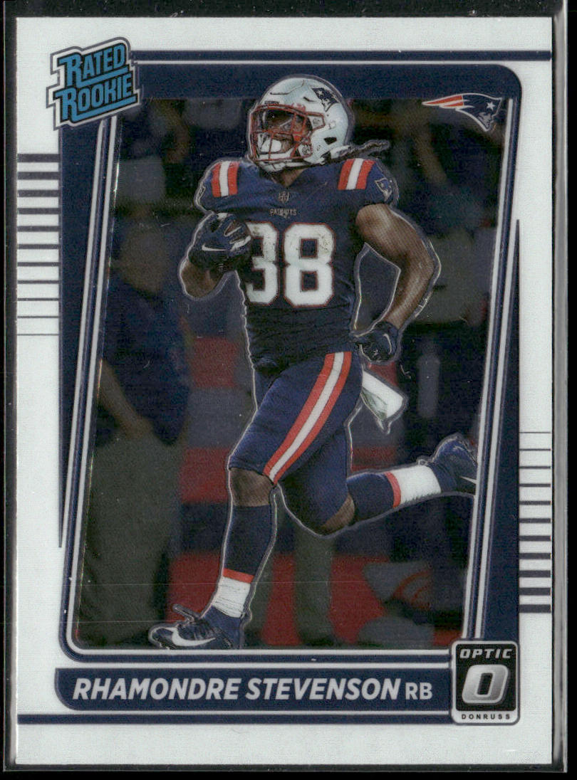 Rhamondre Stevenson 2021 Donruss Optic #237 RC New England Patriots