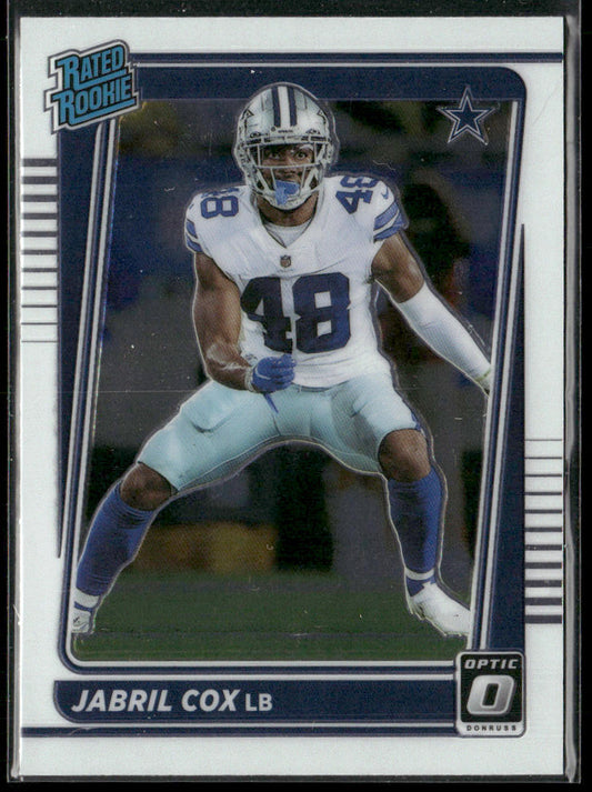 Jabril Cox 2021 Donruss Optic #286 RC Dallas Cowboys
