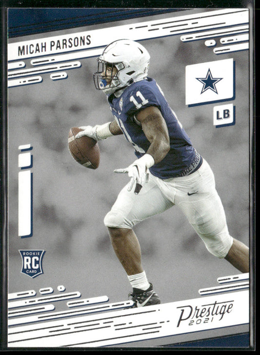 Micah Parsons 2021 Panini Prestige #244 RC Dallas Cowboys