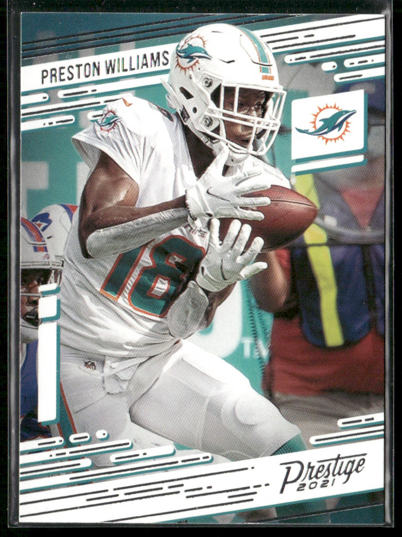 Preston Williams 2021 Panini Prestige #64 Miami Dolphins