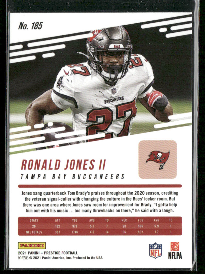 Ronald Jones II 2021 Panini Prestige #185 Tampa Bay Buccaneers