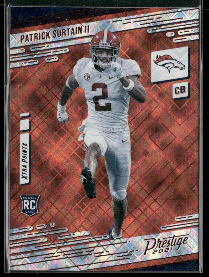 Patrick Surtain II 2021 Panini Prestige Xtra Points Diamond #245 RC Broncos