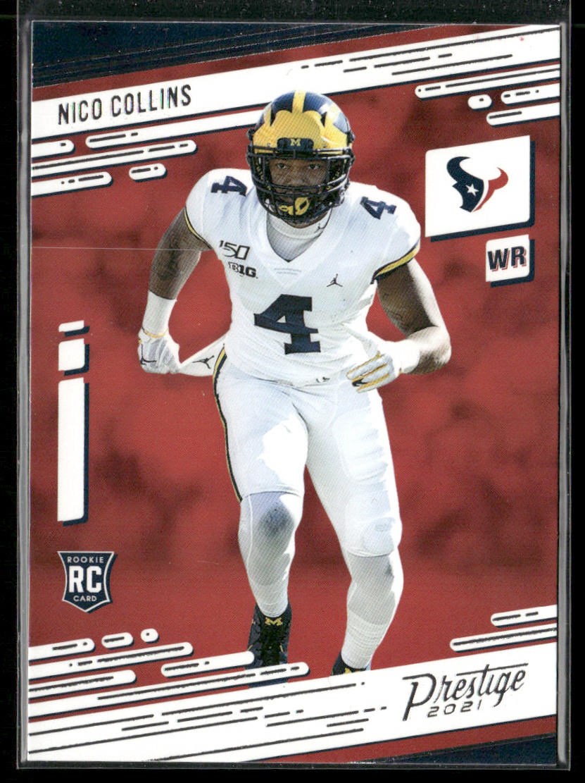 Nico Collins 2021 Panini Prestige #237 RC Houston Texans