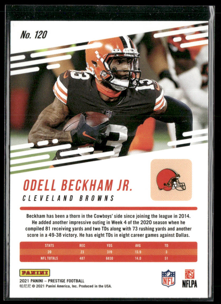 Odell Beckham Jr. 2021 Panini Prestige #120 Cleveland Browns