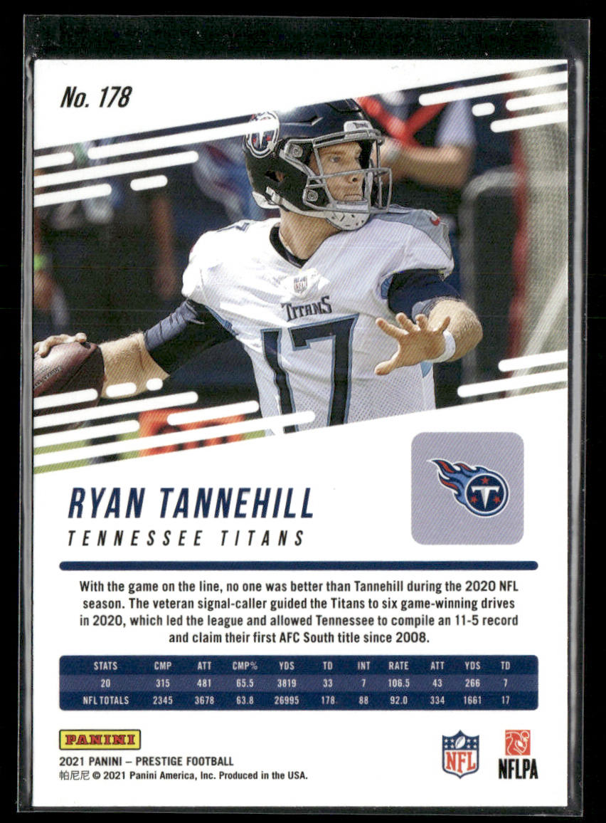 Ryan Tannehill 2021 Panini Prestige #178 Tennessee Titans