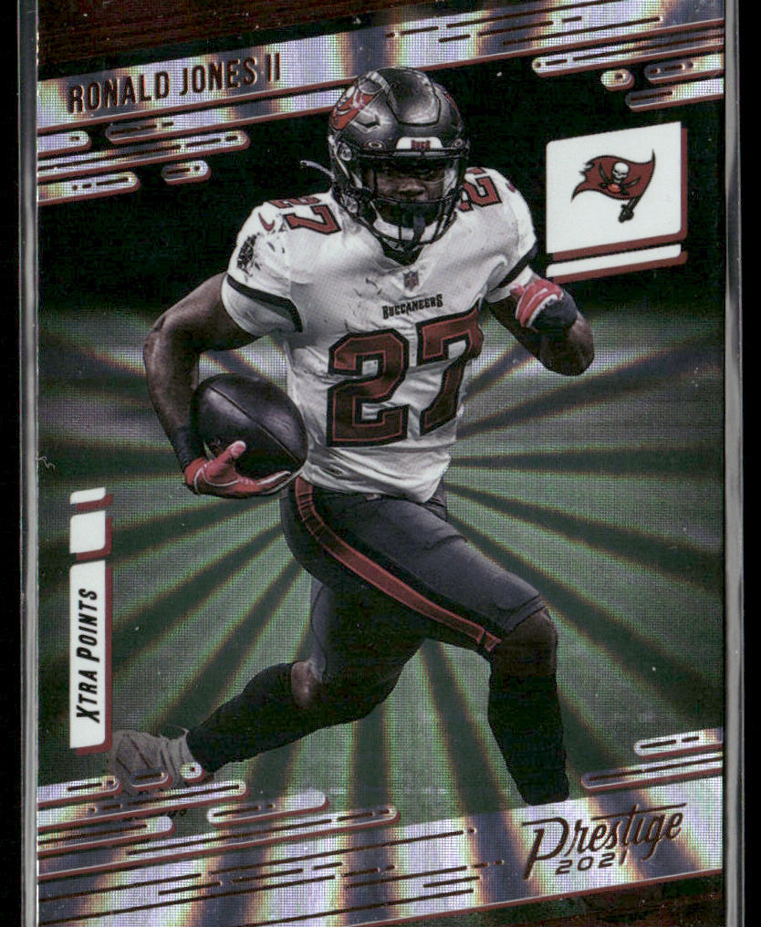 Ronald Jones II 2021 Panini Prestige Xtra Points Sunburst #185 Buccaneers