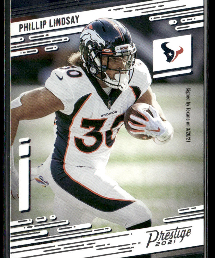Phillip Lindsay 2021 Panini Prestige #27 Houston Texans