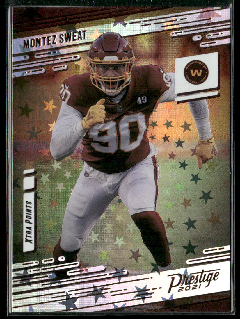 Montez Sweat 2021 Panini Prestige Xtra Points Astral #156 Washington