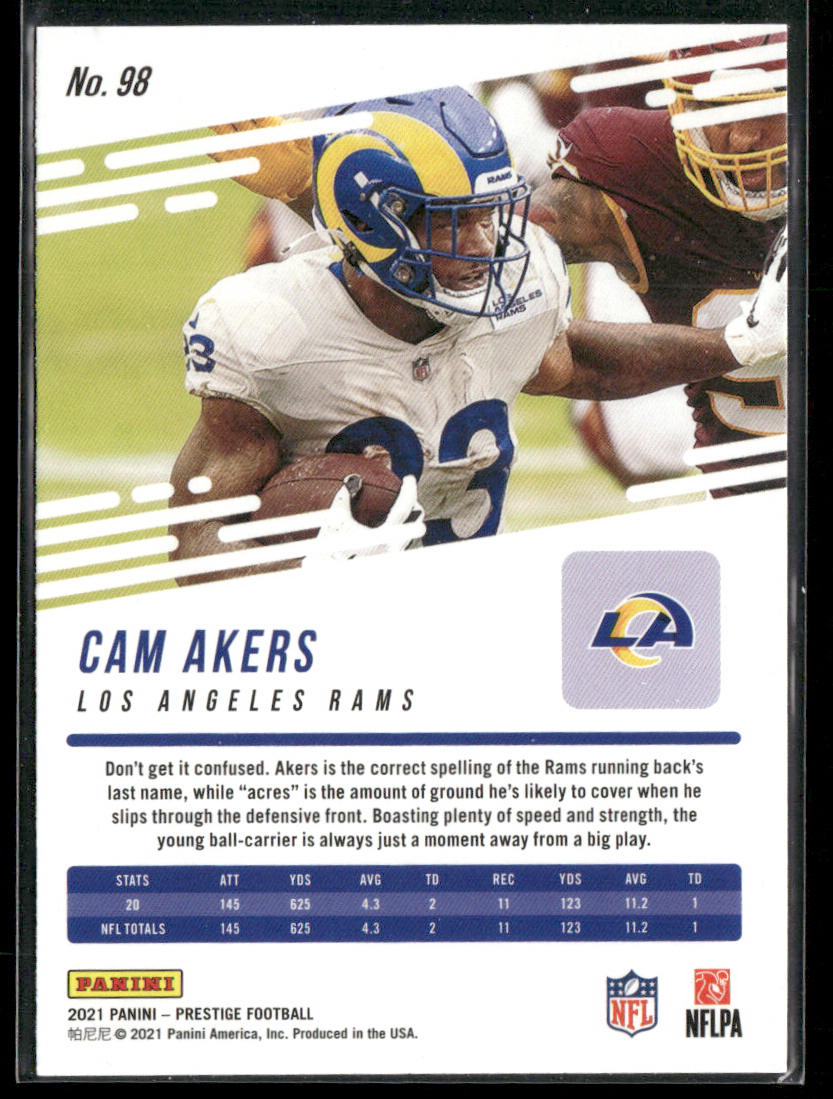 Cam Akers 2021 Panini Prestige #98 Los Angeles Rams