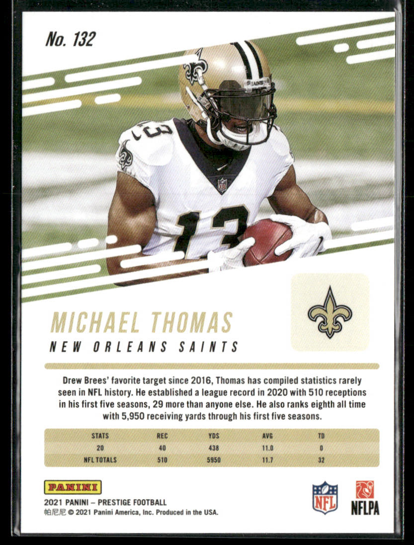 Michael Thomas 2021 Panini Prestige #132 New Orleans Saints