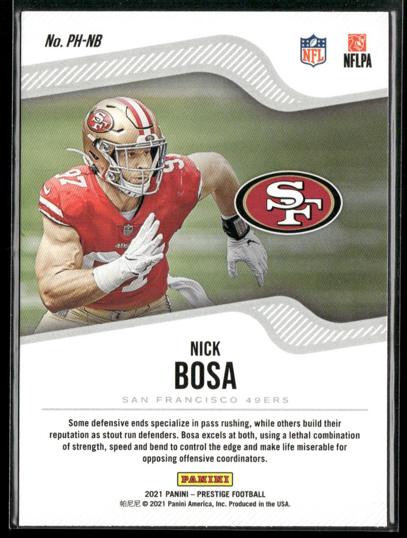 Nick Bosa 2021 Panini Prestige Power House #PH-NB San Francisco 49ers