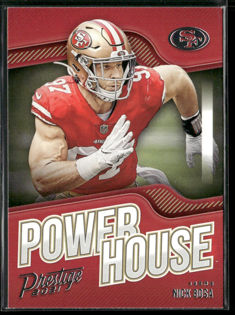 Nick Bosa 2021 Panini Prestige Power House #PH-NB San Francisco 49ers