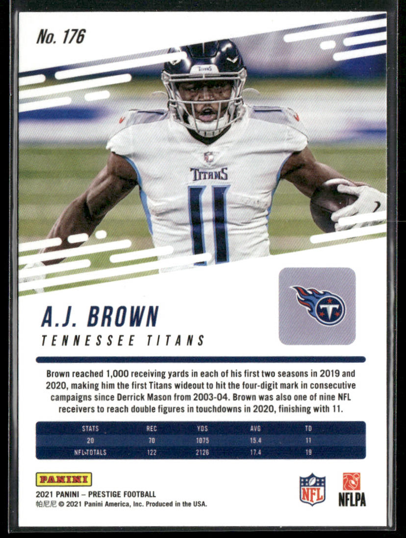 A.J. Brown 2021 Panini Prestige #176 Tennessee Titans