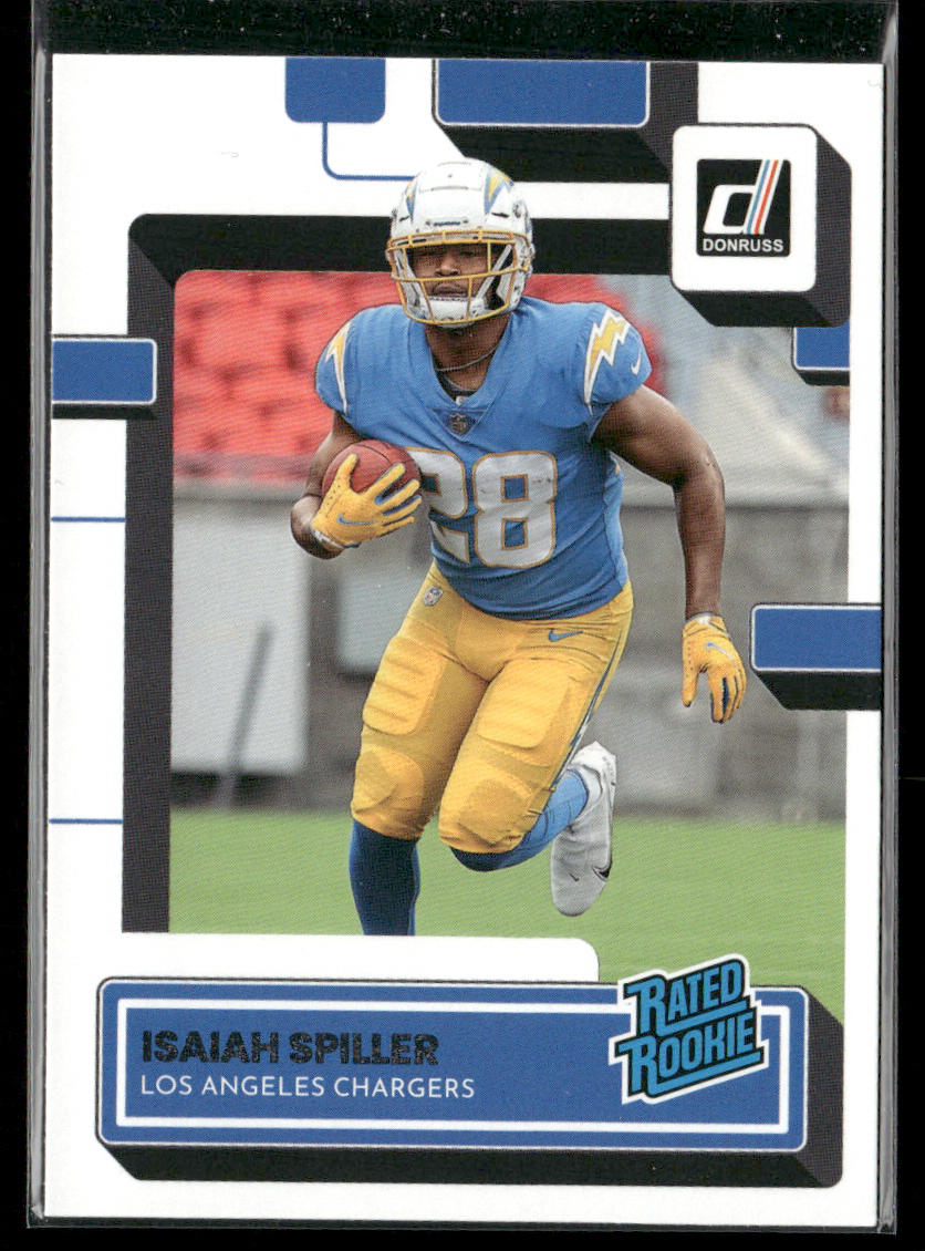 Isaiah Spiller 2022 Donruss #316 RC Los Angeles Chargers
