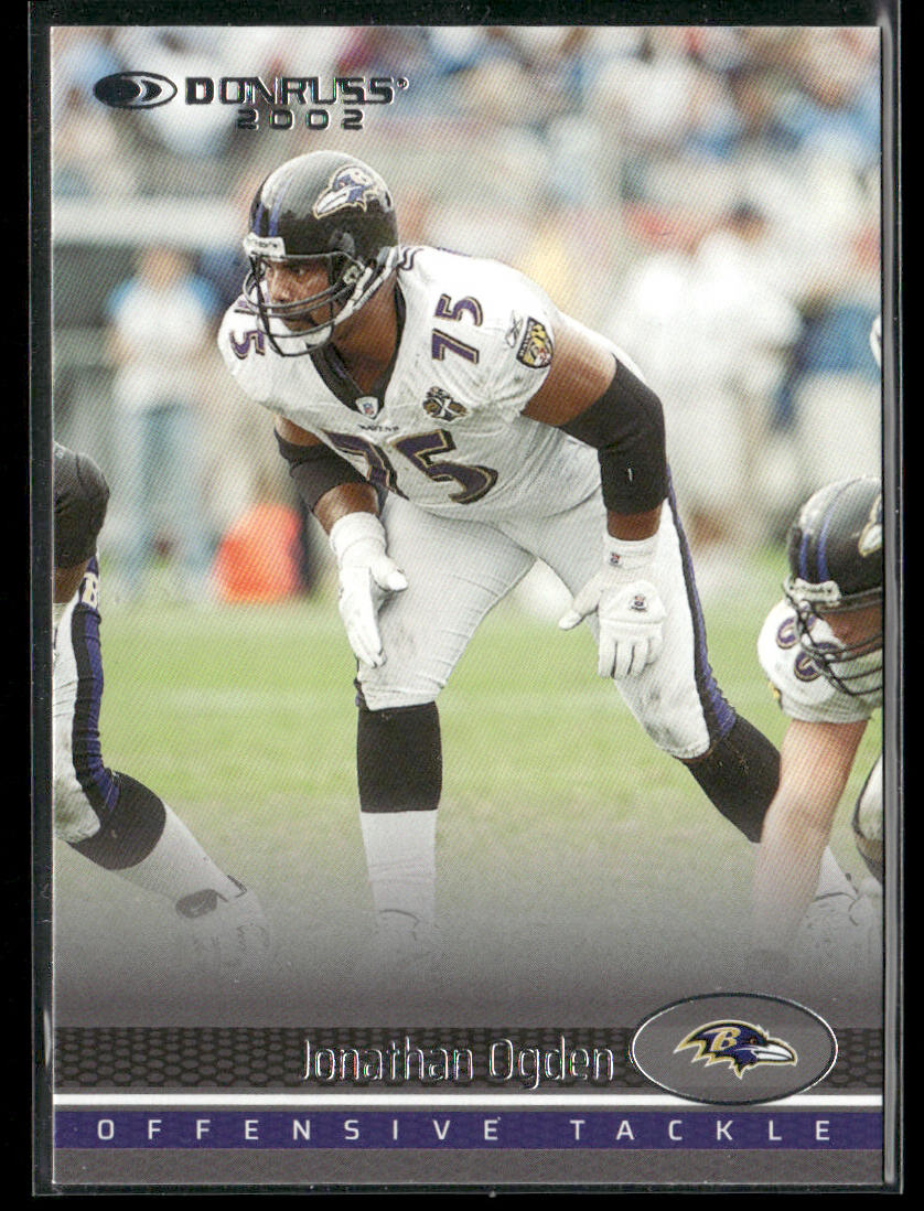 Jonathan Ogden 2022 Donruss Retro 2002 #9 Baltimore Ravens