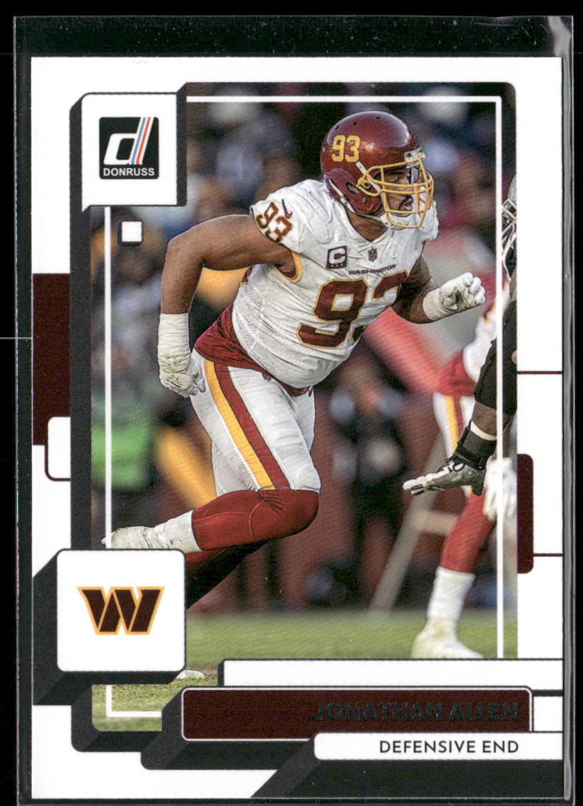 Jonathan Allen 2022 Donruss #182 Washington Commanders