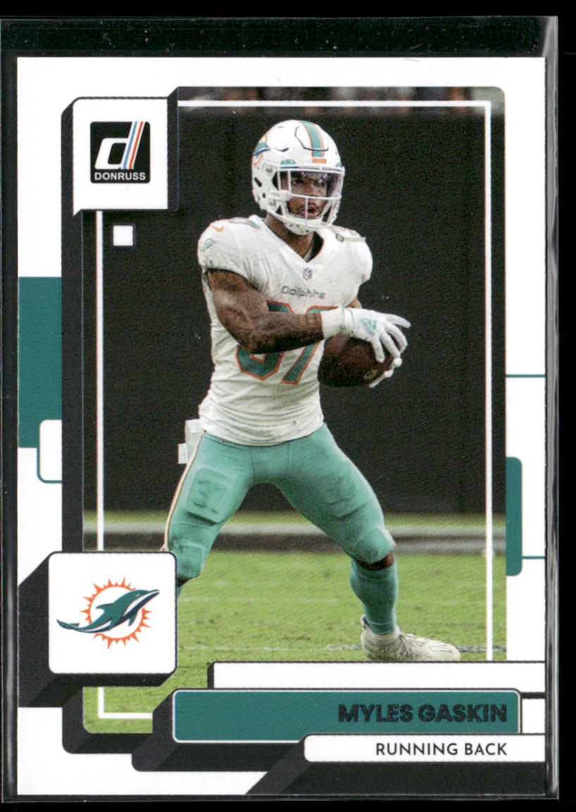 Myles Gaskin 2022 Donruss #126 Miami Dolphins front